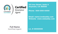 Covered CA Standard Business Cards - Pack of 1000